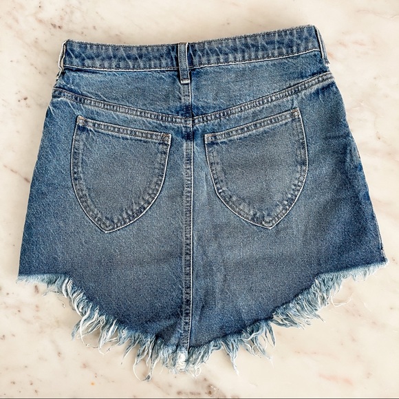 Free People Bailey Fray Hem Mini Skirt - Picture 6 of 9